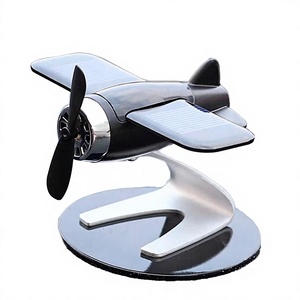 Purificateur d'air solaire pour voiture, diffuseur de parfum en forme d'avion pour console centrale de voiture, parfum solide - Product Image 4