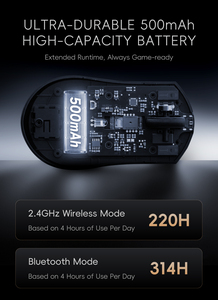 Souris de jeu sans fil ultra-légère en fibre de carbone MLOONG 2026 MX301PRO, taux de polling 1K, 16000 DPI, programmable - Product Image 5