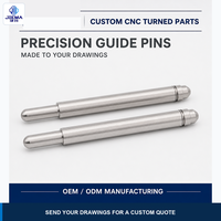 Broches de guidage usinées CNC sur mesure avec rainure de retenue à l'extrémité pilote, pièces métalliques pour machines, fourniture directe usine