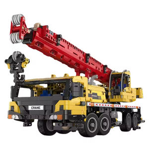 Modèle mécanique pneumatique de véhicule d'ingénierie Cada Crane, jouet éducatif pour enfants, <span class=keywords><strong>ensemble</strong></span> de construction de petits blocs - Product Image 5