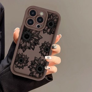 เคสโทรศัพท์มือถือลายดอกทานตะวันสุดหรูสำหรับ16 16E 15 14 13 12 11 Pro XR X 17 plus <span class=keywords><strong>SE</strong></span> <span class=keywords><strong>2022</strong></span>ฝาครอบกันชนกันกระแทก - Product Image 5