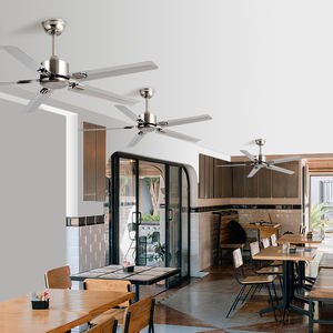 Kipas langit-langit 48 52 56 inci Dc Ac Modern dalam ruangan energi efisien baja tahan karat/pisau kayu gaya baru - Product Image 6