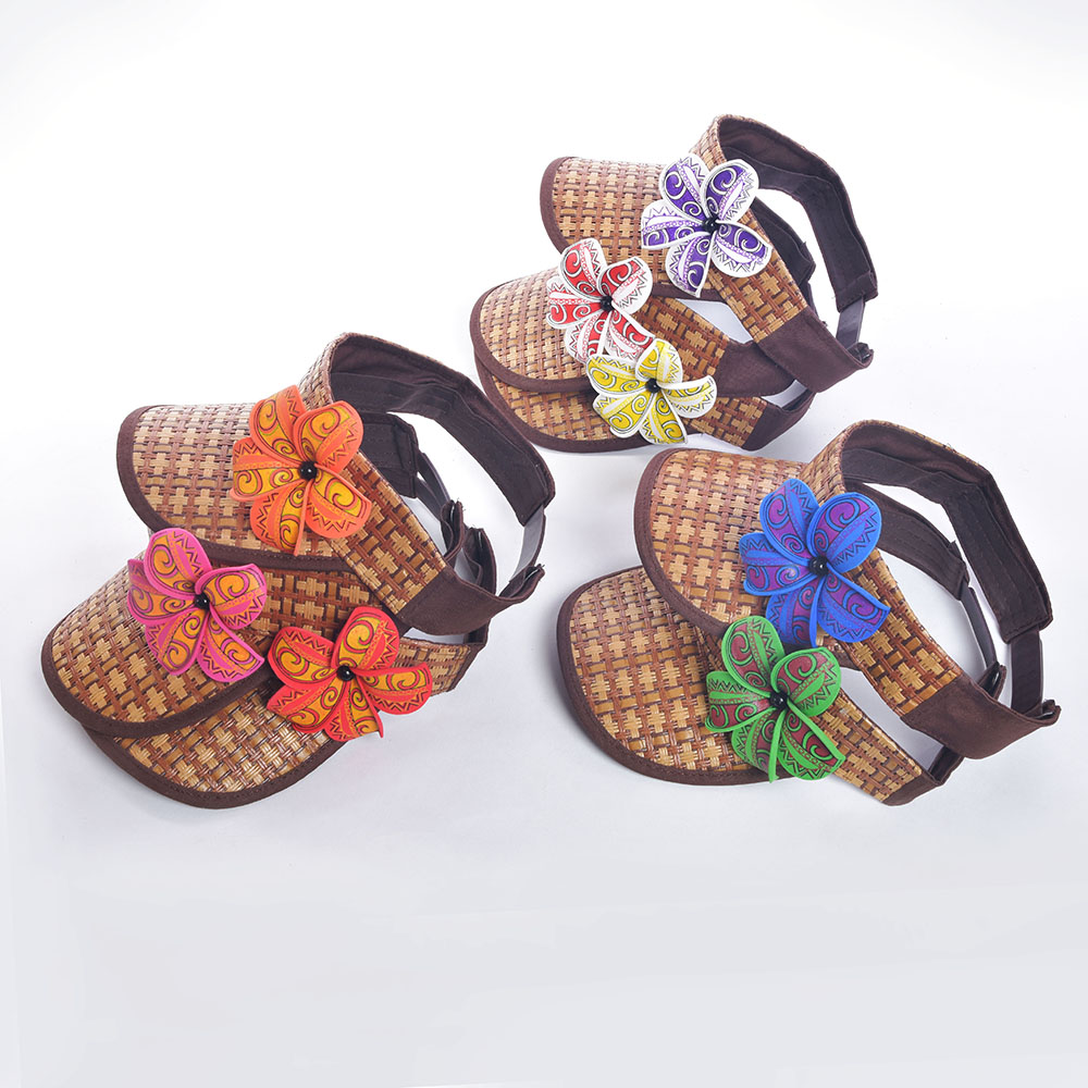 Высококачественный HH00008 пенопластовый цветок на ручной работы плетеный солнцезащитный козырек Гавайская Летняя Пляжная соломенная шляпа Спорт декоративные шляпы