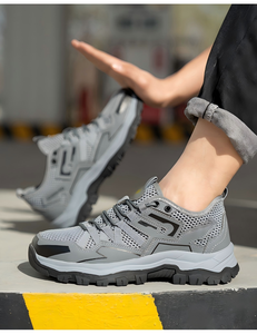 Scarpe da lavoro estive da uomo, morbide e traspiranti, con puntale in acciaio, anti-schiacciamento, anti-perforazione, antiscivolo, scarpe antinfortunistiche, scarpe di protezione per il lavoro - Product Image 6