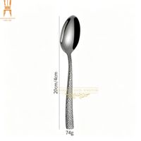 Ensemble de couverts en acier inoxydable à manche martelé, couteau, fourchette, cuillère, pour mariage, banquet, table, événement, hôtel, restaurant, dîner