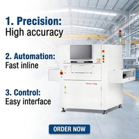 Machine d'inspection de pâte à souder 3D SPI intelligente avancée, contrôlée par PLC, équipement en ligne pour ligne de production SMT