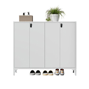 Zapatero con Cerradura de Gran Capacidad, de Acero, para Entrada, Pasillo o Exterior, Antirrobo - Product Image 5