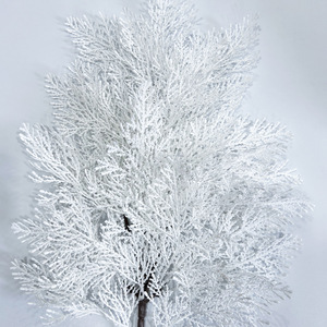 White <b>Artificial</b> Juniper Wreath 60cm Wall Hanging Christmas Decoration PE Plastic Outdoor Indoor Use - Product Image 4
