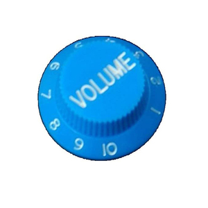 Kenop Kontrol Pedal AMP Efek 2 Nada dan 1 <span class=keywords><strong>Volume</strong></span> Plastik Biru Grosir, Kenop Gitar Top Hat untuk Gitar Elektrik dan Bass - Product Image 6