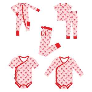 Pijamas de Bambú Personalizadas al por Mayor, Unisex, Ecológicas, con Cierre de Dos Vías, Manga Larga, con Volantes, Lindas y Cómodas - Product Image 3