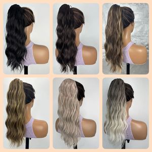 Oferta Especial: Extensiones <span class=keywords><strong>de</strong></span> <span class=keywords><strong>Cabello</strong></span> Ondulado y Rizado <span class=keywords><strong>de</strong></span> Fibra Ignífuga, Naturales, Ajustables con Cordón, <span class=keywords><strong>de</strong></span> 18 Pulgadas, con Efecto <span class=keywords><strong>de</strong></span> Ondas <span class=keywords><strong>de</strong></span> Agua, Suaves y Mate, para Uso Diario - Product Image 2