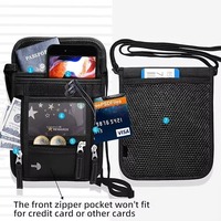 Portefeuille de voyage unisexe personnalisé anti-RFID en nylon Ripstop, pochette fine pour passeport, pour un rangement sûr en voyage à l'étranger