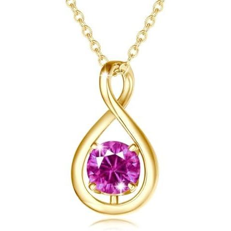 Or jaune-10-tourmaline rose