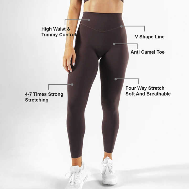 Leggings Hurley Rib V-Shaped Waist Para Mujer - Tejido H2O Dri, Cintura Contorneada, Casual