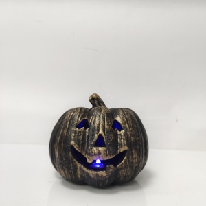 Autumn Harvest Festival Decor Halloween Thanksgiving Day Home Decoration Props Plastic Artificial Pumpkin Decoration LED - Product Image 2