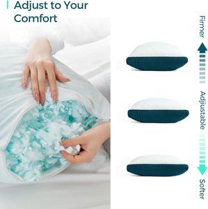 เตียงทำความเย็นโฟมความจำมาตรฐานสามารถซักได้หมอนสำหรับหลังข้างท้องนอน - Product Image 4