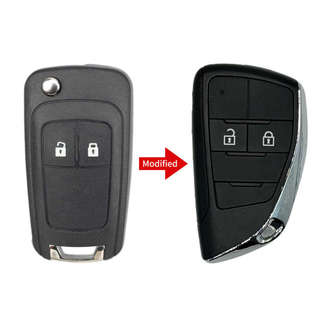 For Chevrolet High Quality Smart Remote Key 2 Buttons Key Shell case with Flip Key Blade