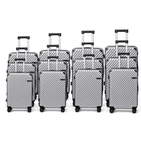 2026 Vente en gros usine, logo personnalisé, ensembles de bagages semi-finis 12 pièces SKD, valises ABS