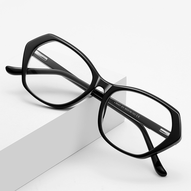 TWOOO LS047 TR90 Square Oversized Frame Blue Light Blocking Glasses Prescription Optical Polycarbonate Lens Eco-Friendly Unisex