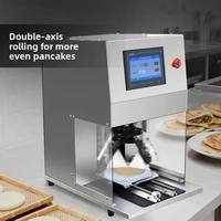 Machine commerciale entièrement automatique motorisée pour la fabrication de tortillas, épaisseur et diamètre réglables, capacité de 10 pièces/minute