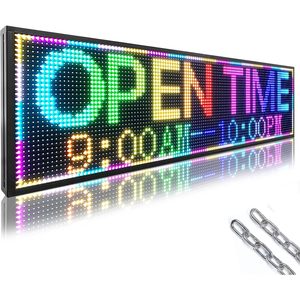 Pantalla LED P10 para exteriores, impermeable, a todo color, programable por WiFi, con desplazamiento, para tiendas, letrero colgante, letrero de entrada. - Product Image 1