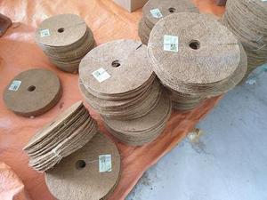 Sustainable Round Coconut Coir Mulch <b>Mat</b> <b>for</b> Tree Bases Eco Friendly Moisture Retaining Cover <b>for</b> <b>Gardens</b> and Nurseries - Product Image 5