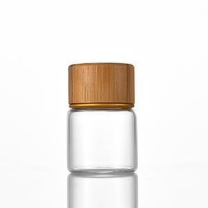 Frasco de Vidrio Vacío de 22 mm de Diámetro con Tapa de Rosca de Madera, Capacidad de 5 ml a 12 ml, Opción de Logotipo Personalizado para Almacenamiento de Polvo Herbal - Product Image 3