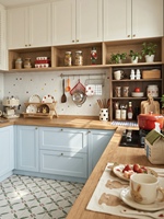 Meubles de cuisine en bois massif sur mesure, ensemble complet d'armoires murales, meubles de cuisine modulaires, solution de rangement pour la maison