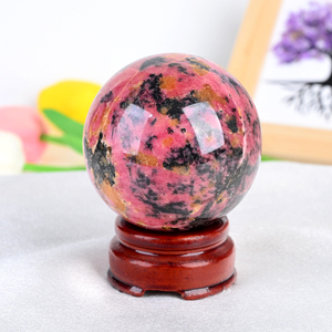 Hot Sale Natural Healing <b>Crystal</b> Sphere Rhodonite <b>Crystal</b> Sphere for Home Decoration - Product Image 5