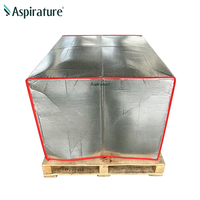 Housses de palettes isothermes réutilisables personnalisées, housses anti-humidité et de rétention de chaleur pour le transport maritime de marchandises