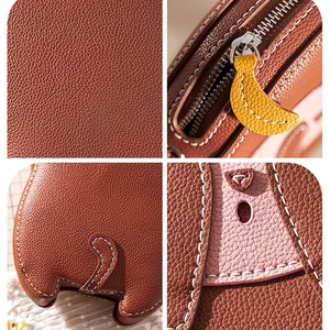 Sac de singe personnalisé en cuir PU couvrant le visage sac à bandoulière de singe sac à Patch de forme spéciale fabricant en chine quantité minimale de commande - Product Image 4