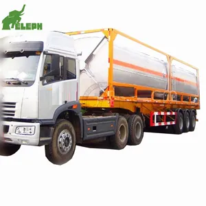 20 ft transportable storage iso tank container bitumen tank container with heating system