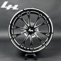 Rueda de Aleación Forjada de una Pieza, 17-24 Pulgadas, Negro Brillante, Mecanizado, Multirradio, Personalizada, 6x139.7 PCD, Compatible con X3 RAV4 CRV