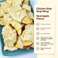 Friandises pour chiens et chats : poulet lyophilisé enveloppé d'abricot, nourriture pour animaux de compagnie pour chiens et chats de petite, moyenne et grande taille, pour l'entraînement