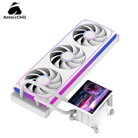 Radiateur de refroidissement liquide AIO OLED AntarcChill 6,67 pouces, résolution 1080x2400, tête de refroidissement 360 mm avec animation de logo personnalisée pour OEM