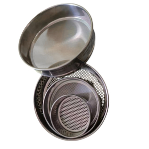 Perforated Aperture Test Sieve, 200mm Stainless Steel Round Hole Sieve for Soil Sand Screening - Product Image 2