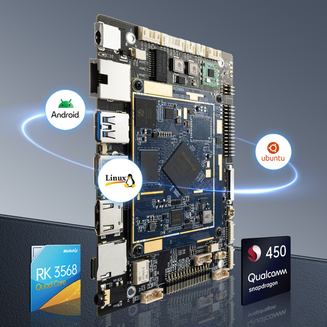 Android 11 Ubuntu 18.04  4K EDP Lvds Industrial Control Board Motherboard Rk3568 Embedded Mainboard for Vending Machine