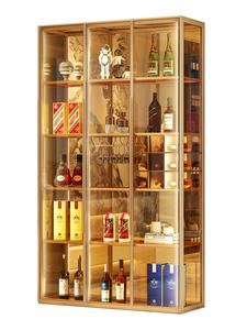 Meuble à vin en verre haut de gamme JINGSHUN, 20+ étagères, vitrine décorative transparente, mobilier de maison - Product Image 6