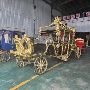 Nouvelle Carrosse Royale Électrique Vintage 2026 4 Places – Voiture de Mariage de Luxe pour Visites Panoramiques en Parc et Expositions Commerciales - Product Image 1