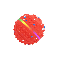 LED EVA Einfacher Interaktiver USB-Aufladbarer RGB Mehrfarbiger Leuchtender Hundeball Haustier-Spielzeug mit Automatischer Beleuchtung & Vibrationsfunktionen
