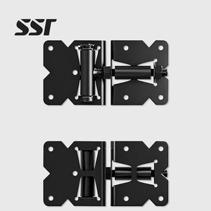 Par de Bisagras Modernas de Acero Inoxidable con Cierre Automático SSR, Resistentes, Ajustables a 180 Grados, Fácil Instalación, para Puertas Batientes - Product Image 1
