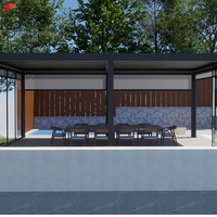 Automatische Garten-Pergola mit Wasserdichtem Aluminium-Lamellendach für den Außenbereich
