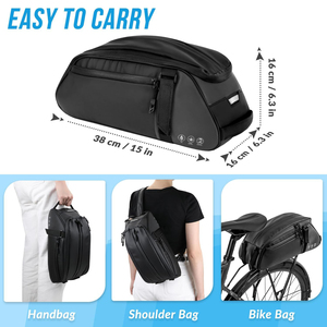 <span class=keywords><strong>Porte</strong></span>-bagages arrière 8L sacoche de selle de vélo sacoche de vélo sac de transport de vélo bagages sac de vélo avec bandoulière - Product Image 2