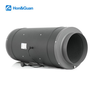 Hon&amp;Guan 10 Inch Silent Duct <strong>Axial</strong> <strong>Fan</strong> Ball Bearing Electric EC <strong>Motor</strong> CE Approved 100-240V OEM/ODM - Product Image 1