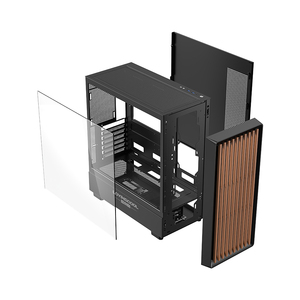 Lovingcool alta calidad <span class=keywords><strong>Gaming</strong></span> <span class=keywords><strong>Pc</strong></span> Case Usb3.0 soporte Torre completa Atx <span class=keywords><strong>Pc</strong></span> chasis ordenador <span class=keywords><strong>Pc</strong></span> Case con Panel frontal de madera - Product Image 4