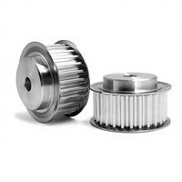 Pulley Timing Paduan Aluminium Presisi Tinggi, Roda Sinkron Non-Standar, Komponen Transmisi Gigi Mekanis Presisi Tinggi 45