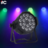 Iluminación de Escenario DMX512 IP20 RGBWAP, Foco Par 18*10W 6en1 Big Dipper con Temperatura de Color 3200K-7200K y Ángulo de Haz de 25°