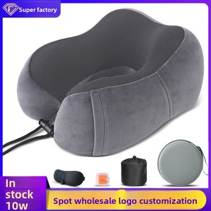 Oreiller de voyage en mousse à mémoire de forme en forme de U pour <span class=keywords><strong>la</strong></span> <span class=keywords><strong>sieste</strong></span> en avion, en train et en camping, offrant un soutien du cou pendant les déplacements - Product Image 4