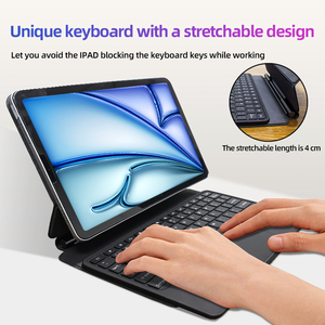 Bán buôn 10.9-11 inch New Stretchable tích hợp từ tính cho đèn nền Bluetooth trường hợp máy tính bảng bao gồm iPad Bàn phím điều khiển - Product Image 3