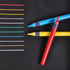 उच्च गुणवत्ता वाले 60 रंग स्कूल कला अच्छा कवरेज डिय पेंट मार्कर पेन सेट गैर-विषाक्त एक्रिलिक ब्रश मार्कर पेन - Product Image 5